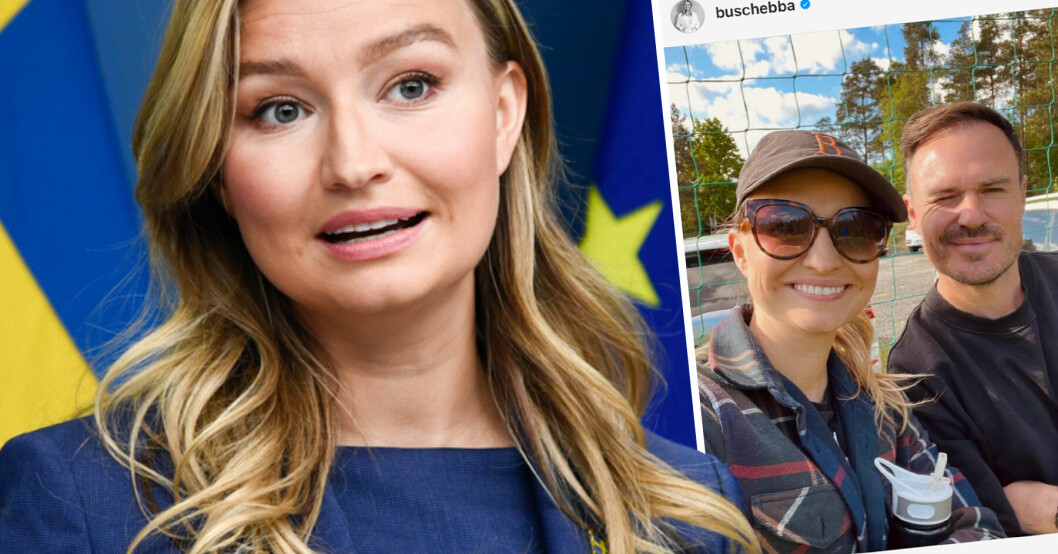Ebba Busch visar relationen med ex-maken Niklas Thor på sociala medier.