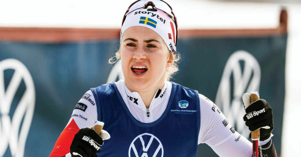 Svenska längdskidåkare Ebba Andersson smittad av corona – missar världskuppen.