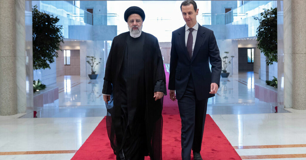Irans ledare i Syrien – hyllar al-Assads "seger"