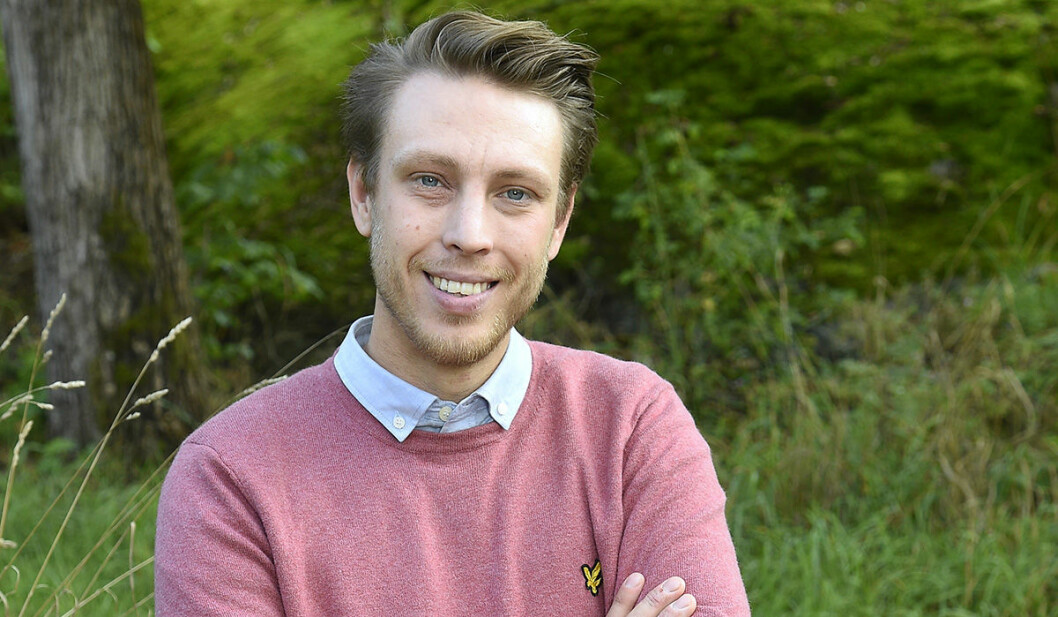 FOTO: TV4. Per ”Pelle” Hansson Edh blev en av tittarfavoriterna i årets Bonde söker fru. Pelle Hansson Edh med armarna i kors.