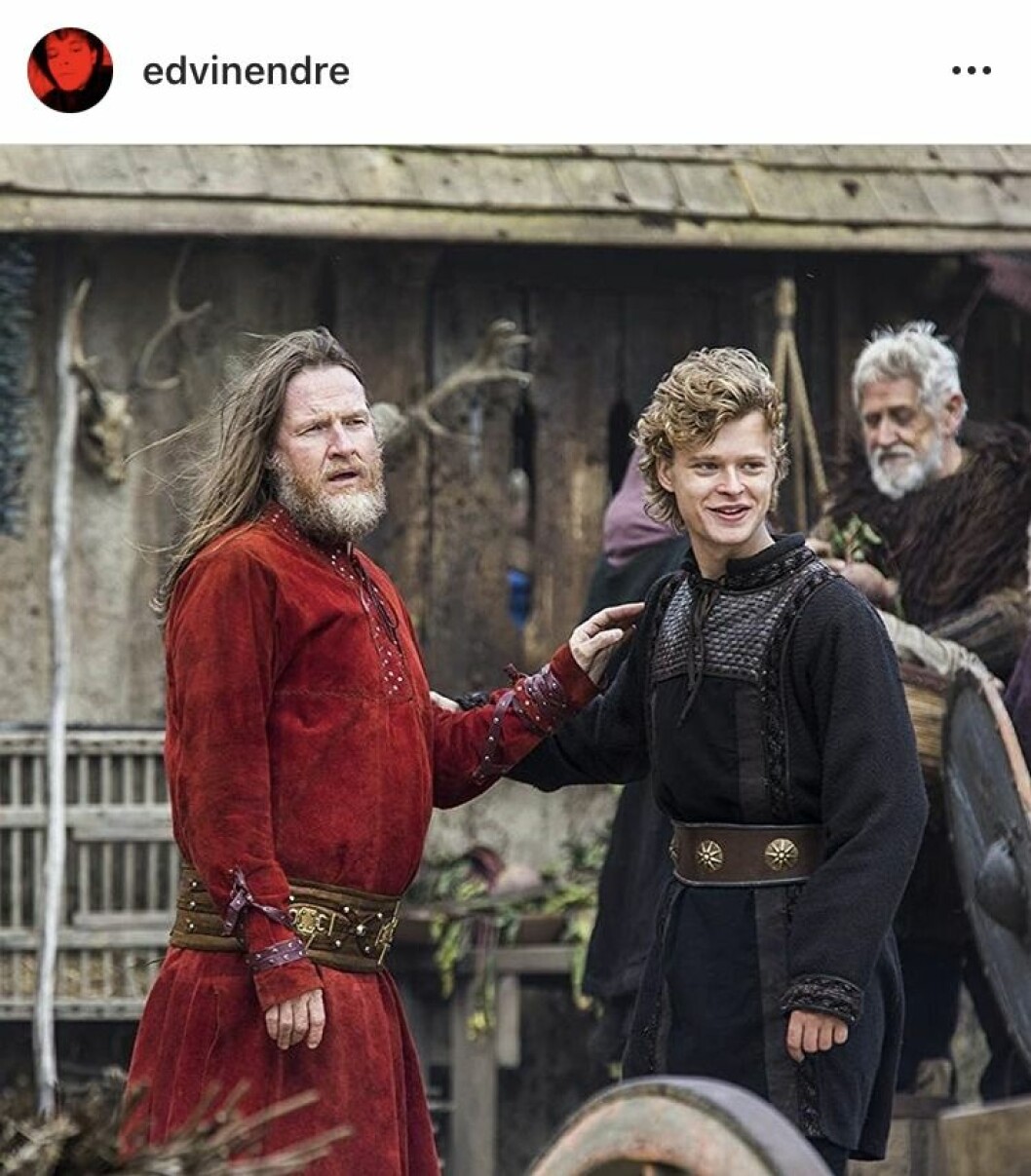 Edvin Endre i tv-serien vikings. Edvin endre i vikings