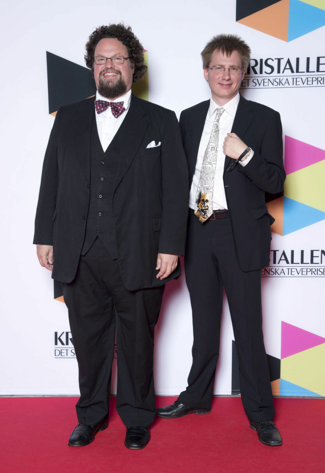 Edward Blom har gått ner i vikt. Här på bild med Tore Kullgren under Kristallen. Edward Blom har gått ner i vikt. Här på bild med Tore Kullgren under Kristallen.