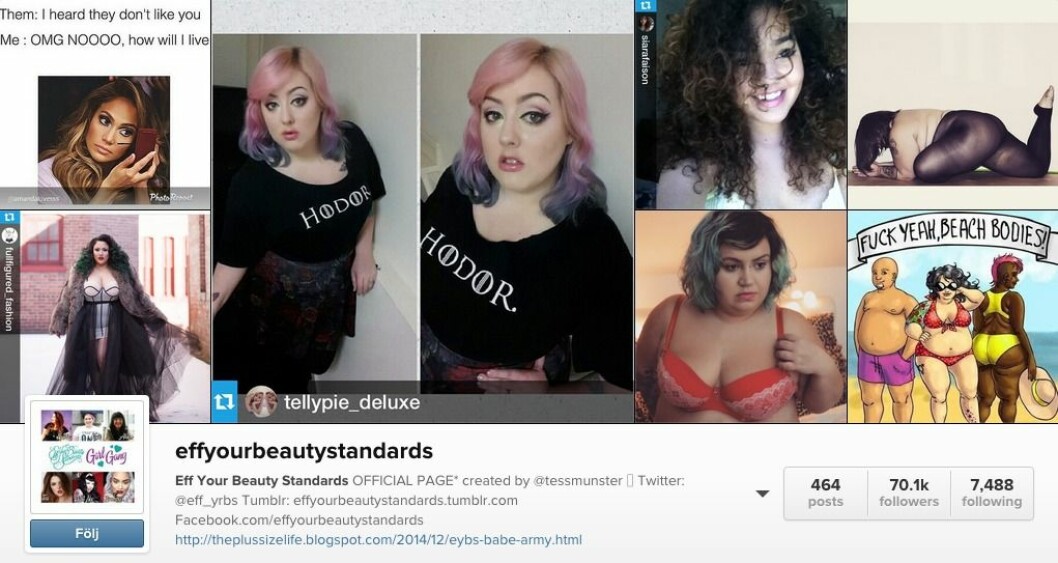 Hennes kampanj har fått stort genomslag. Via: <a href="http://instagram.com/effyourbeautystandards/" target="_blank">Instagram</a> Hennes kampanj har fått stort genomslag. Via: Instagram