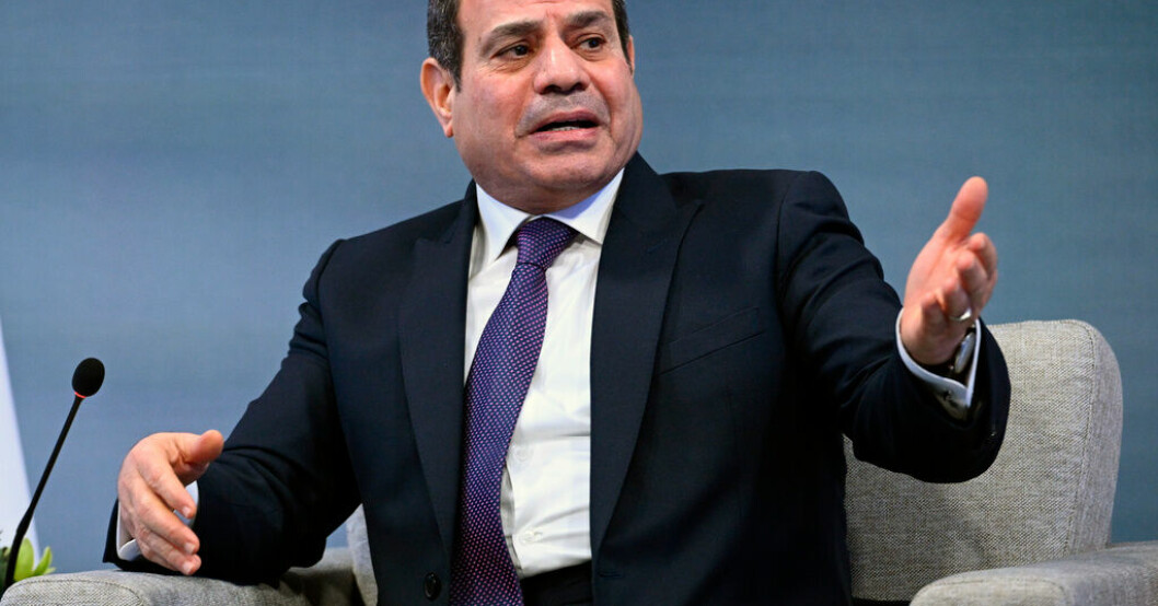 Egyptens president Abd al-Fattah al-Sisi. Arkivbild. Antimutchef fängslas efter avtjänat straff