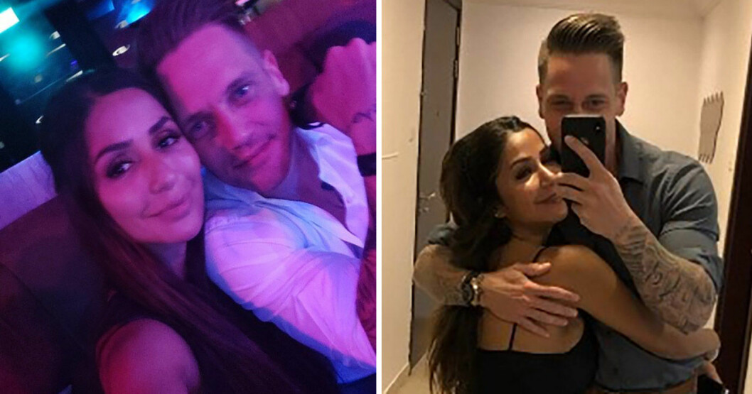 Elahe med nya pojkvännen. <strong>Foto: Privat.</strong> Gift vid första ögonkastet-Elahe Eskandari med nya pojkvännen.