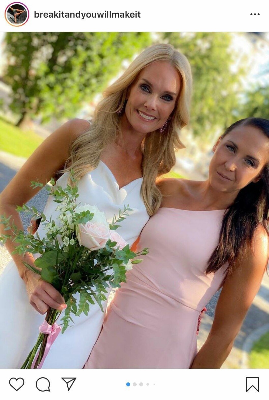 FOTO: Instagram Elin Härkönen på bröllop