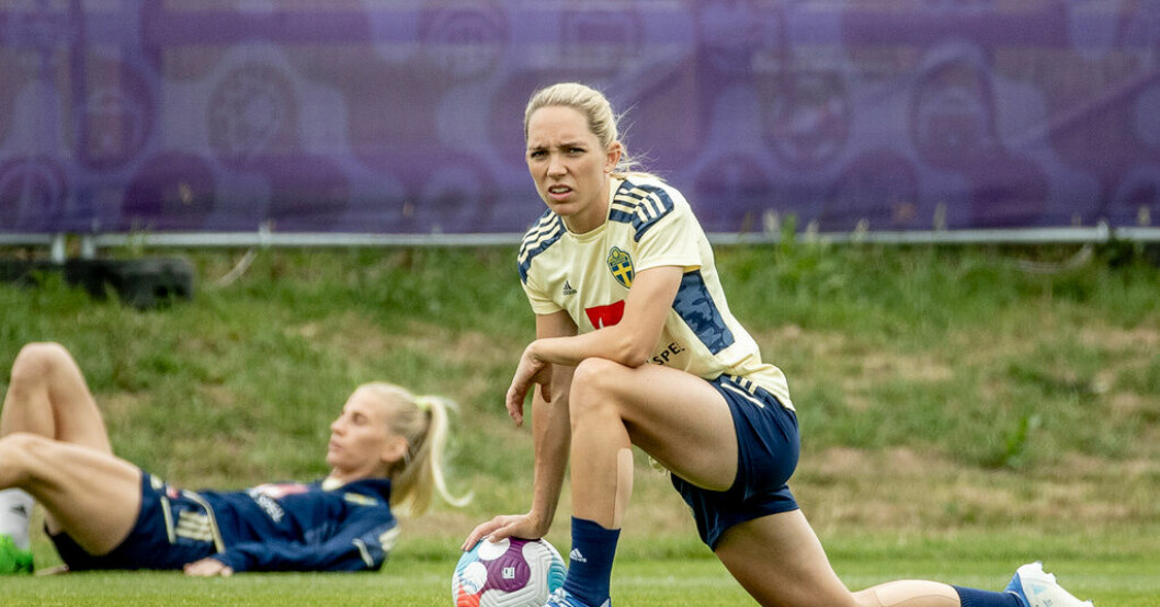 Elin Rubensson missar fredagens landskamp mot Danmark. Arkivbild. Ingen Rubensson mot Danmark – Nildén kallas in
