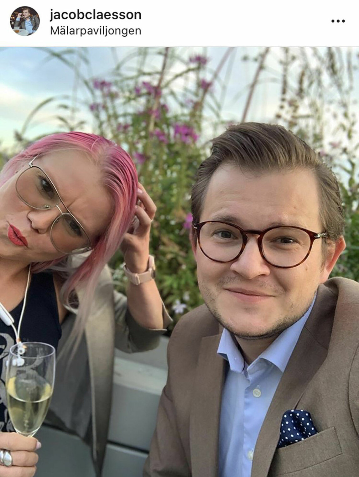 Elina och Jacob. Elina Raeder och Jacob Claesson.