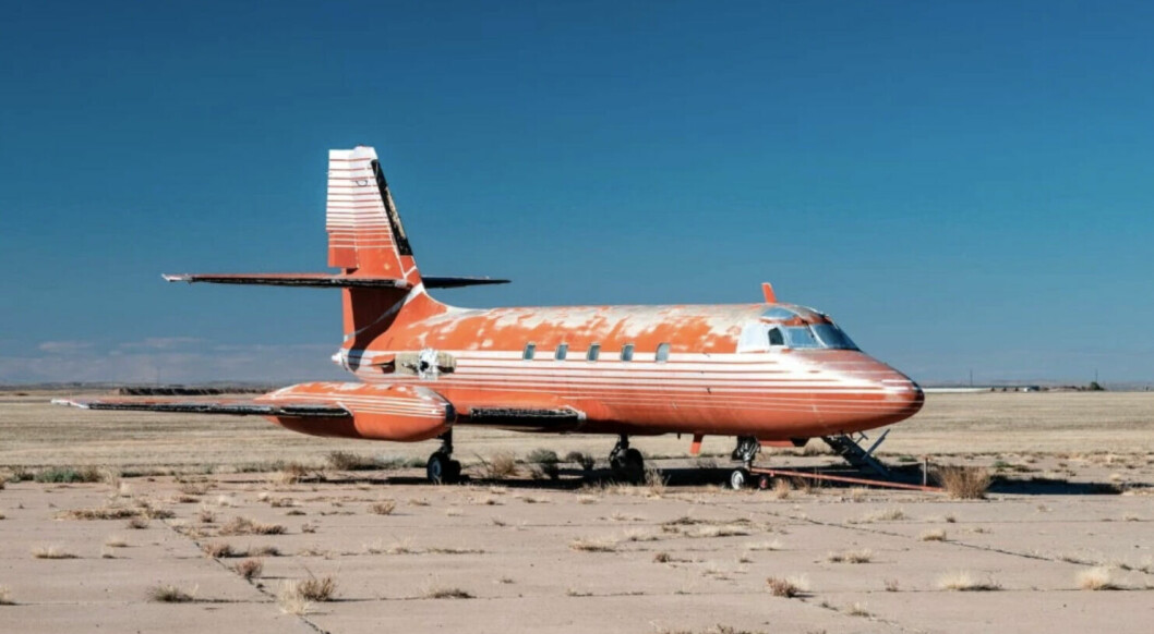 En Lockheed JetStar.