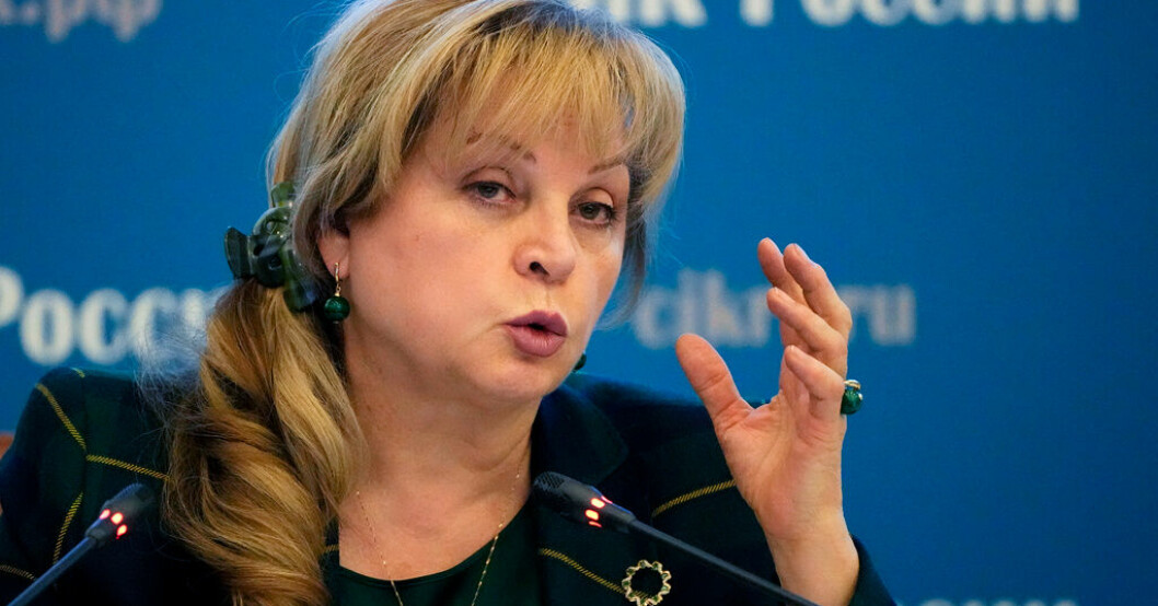 Ella Pamfilova. Arkivbild. Ryssland: Ukrainska val kan hållas i höst