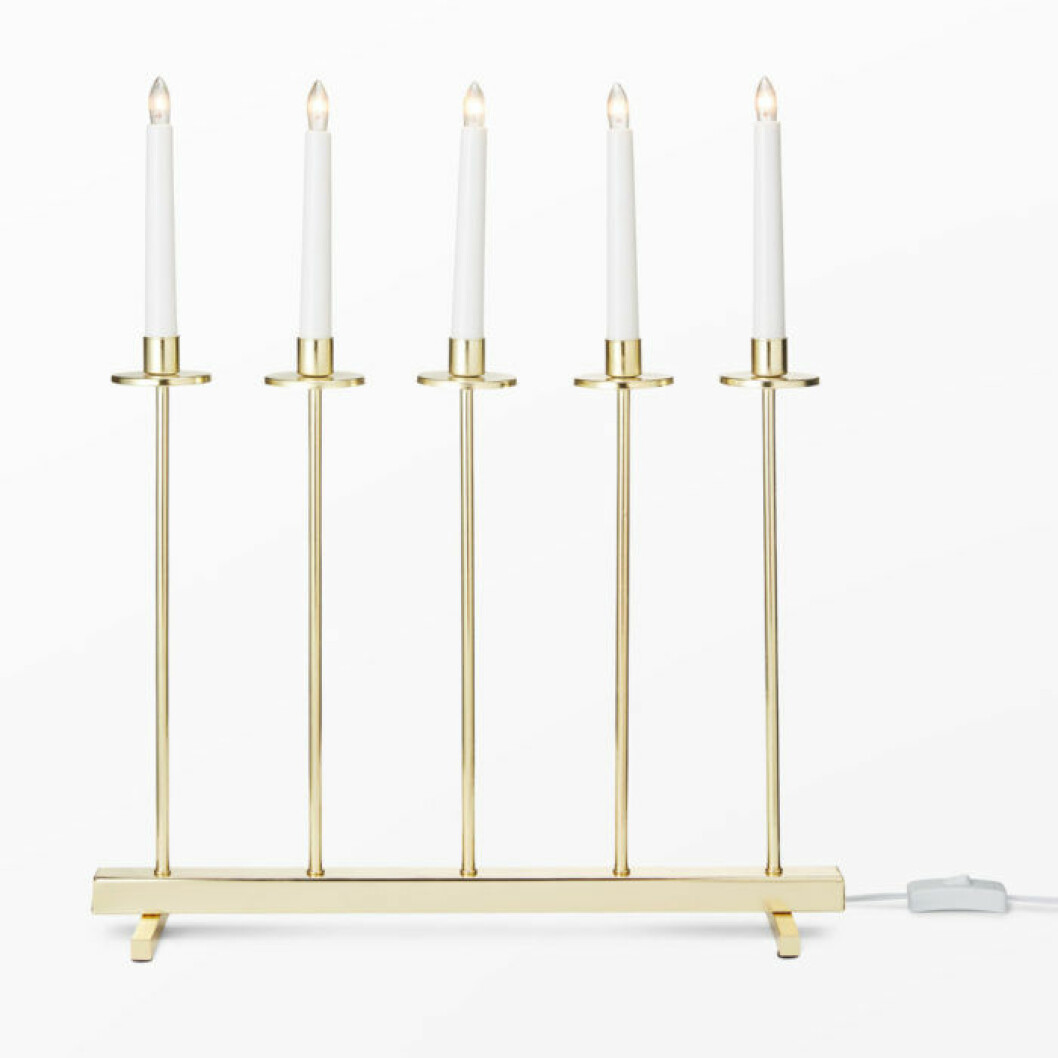 Ljusstake i el och mässing