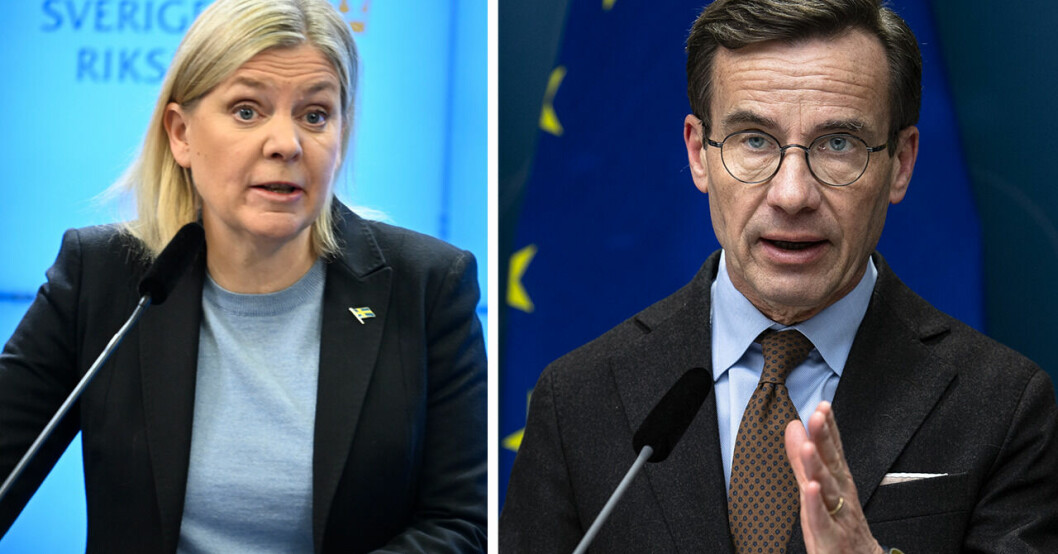 Efter Magdalena Anderssons kritik – nu öppnar Ulf Kristersson för elprisstöd i Norrland