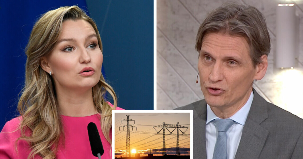 Ebba Busch, luftburna elledningar och Per Hermanrud.