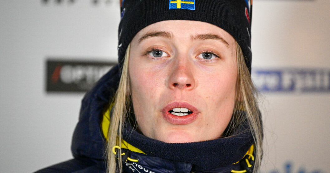 Elvira Öberg under VM, där hon blev förkyld. Öberg ger upp titelkampen – kan avstå hemmalopp