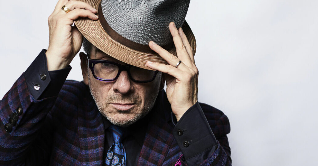 Elvis Costello. Arkivbild. Sverigespelning för Elvis Costello