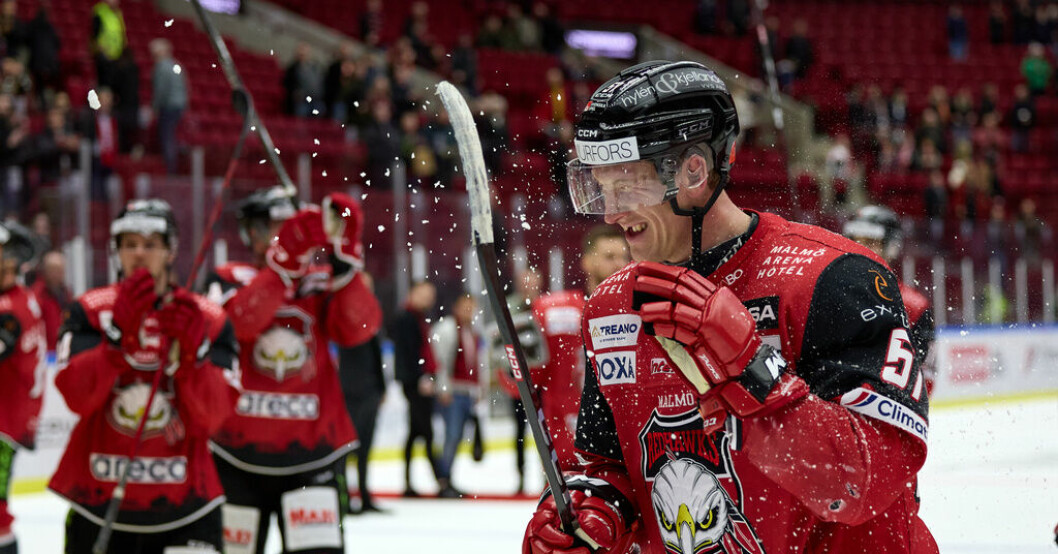 Emil Sylvegård och hans Malmö leder med 2–0 i matcher mot Brynäs i nedflyttningskvalet. Arkivbild. Sylvegård: "Vi har ett bra grepp"