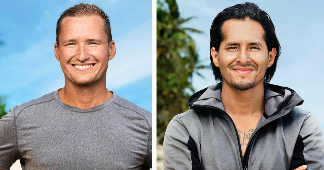 Emilio och Lucas var skamsna efter fusket i Robinson förra året. Emilio Strukelj och Lucas Crespo Peñaloza i Robinson 2019.