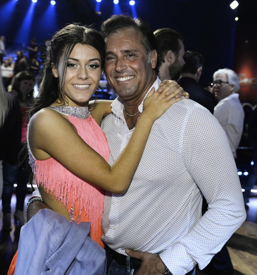 Bianca och Emilio. Bianca Ingrosso och pappa EMilio