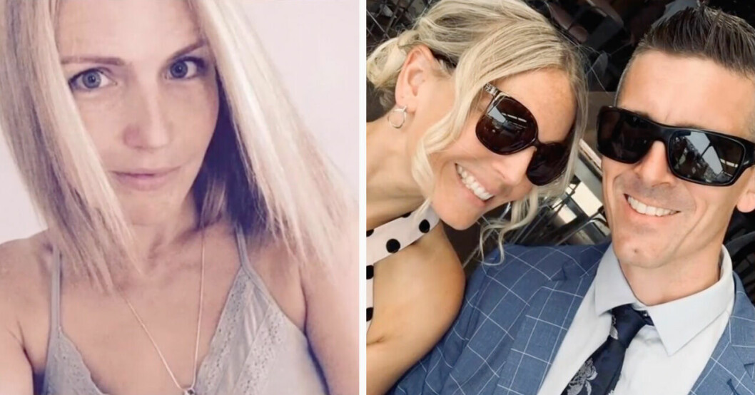 Emma Lovell med sin make Lee Lovell.