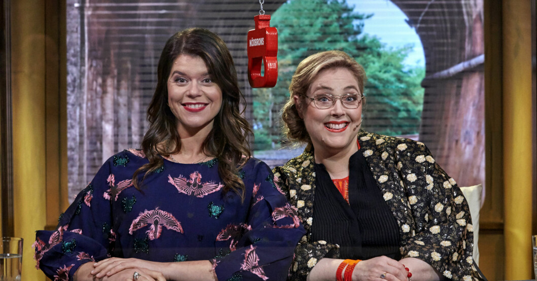 Emma Molin och Hanna Dorsin i På Spåret. Emma Molin och Hanna Dorsin i På Spåret