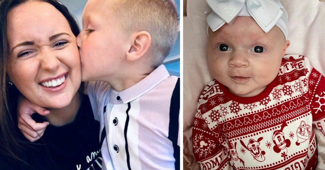 29-åriga tvåbarnsmamman Emma hade en stor hjärntumör bakom ögat – nu har hon fått en dotter