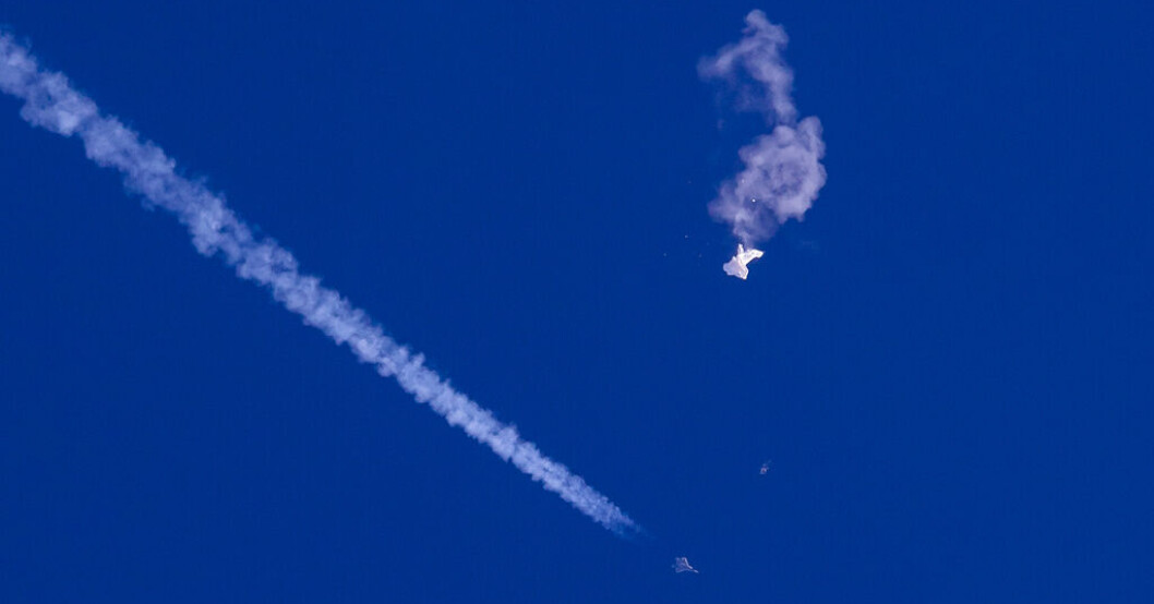 En av ballongerna över USA sköts ned den 4 februari. Arkivbild. Ballonger troligen också över Japan