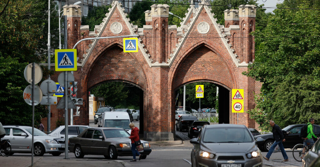 En gata i Kaliningrad, eller Krolewiec, som staden nu ska heta på polska. Arkivbild. Polen byter namn på Kaliningrad
