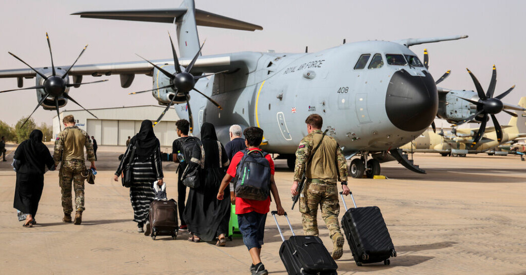 En internationell insats pågår fortfarande för att evakuera personer från Sudan. Arkivbild. Omkring 200 svenskar evakuerade från Sudan