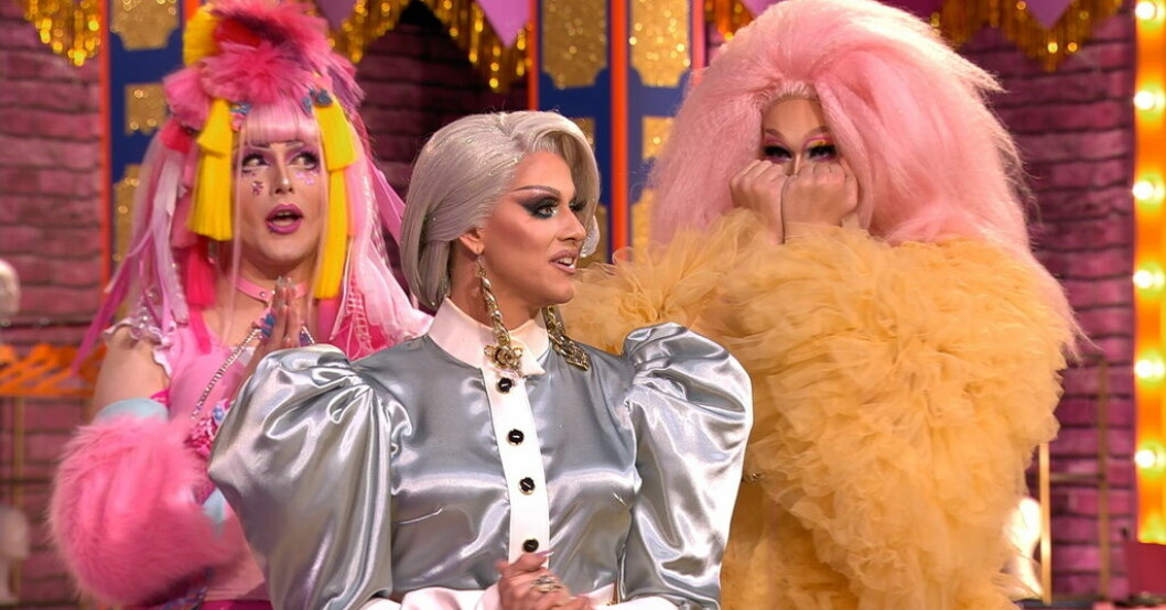 Endigo, Elecktra och Antonina Nutshell är några av dem som tävlat i SVT:s "Drag race Sverige". Pressbild. "Drag race Sverige" – besvikelse för SVT