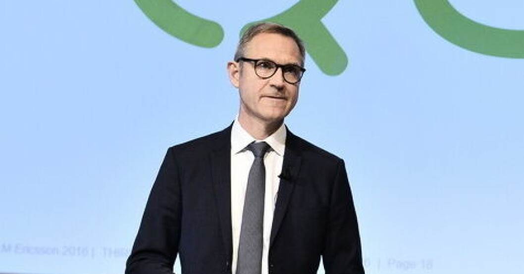 Ericssons finanschef Carl Mellander lämnar sin tjänst. Arkivbild. Ericssons finanschef slutar