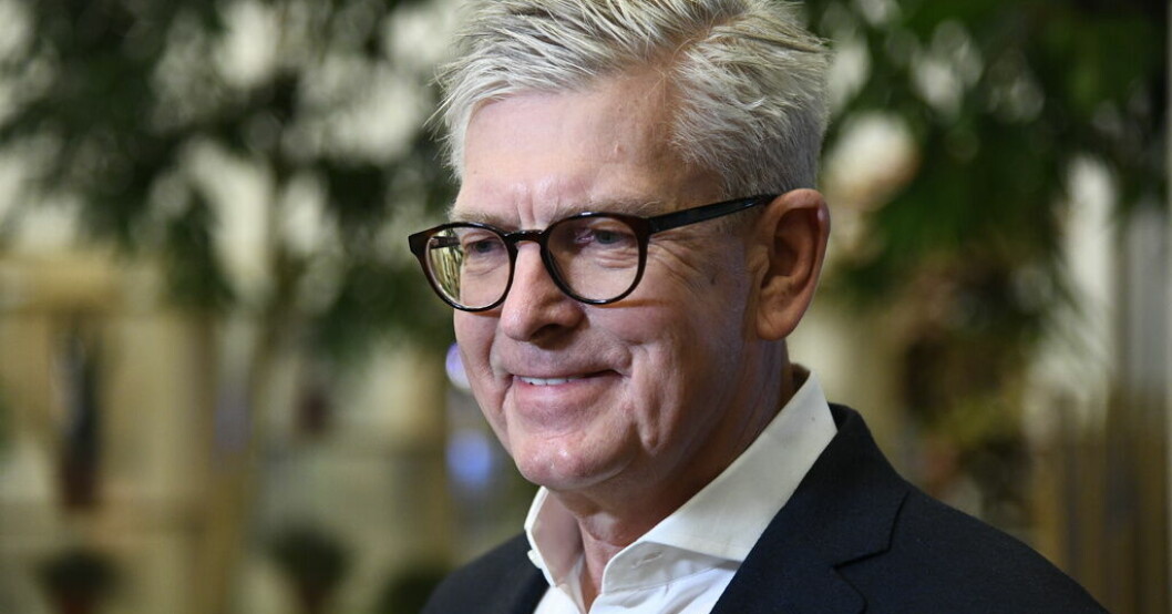 Ericssons vd Börje Ekholm. Arkivbild. Ericsson ska spara miljarder – aktien rasar
