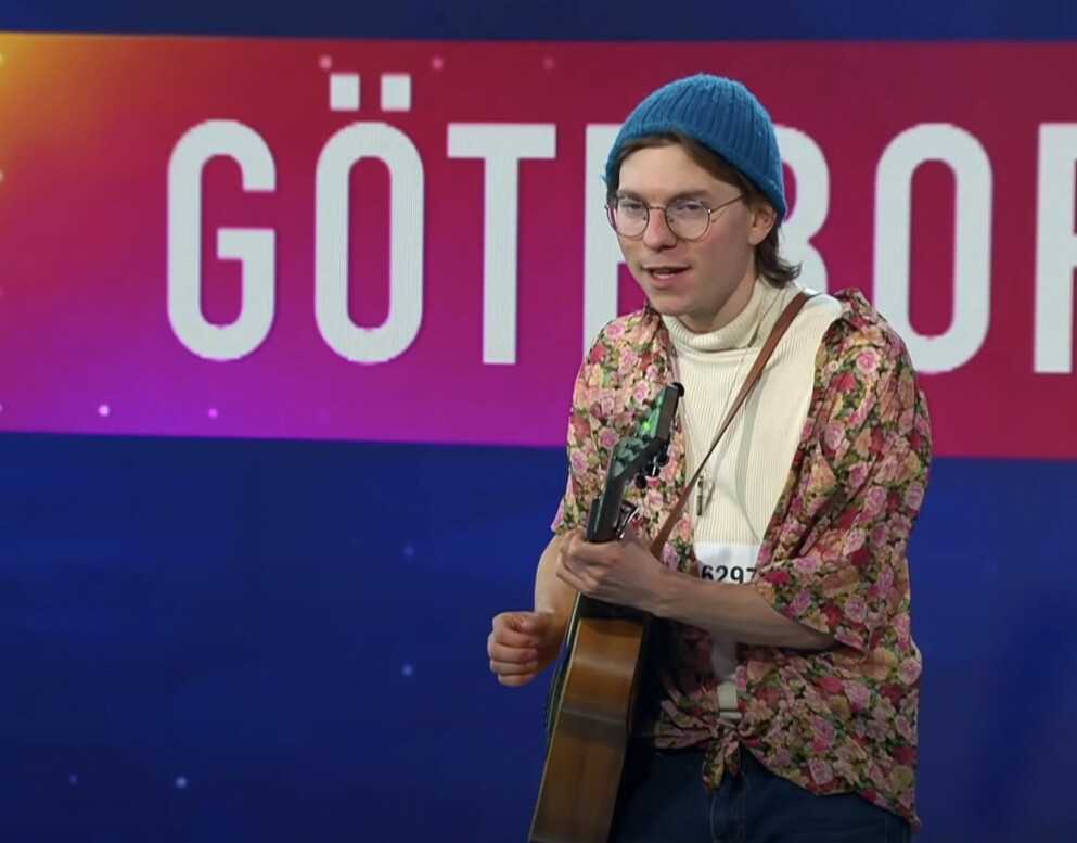 Erik Elias Ekström på sin första audition i Göteborg Idol 2021