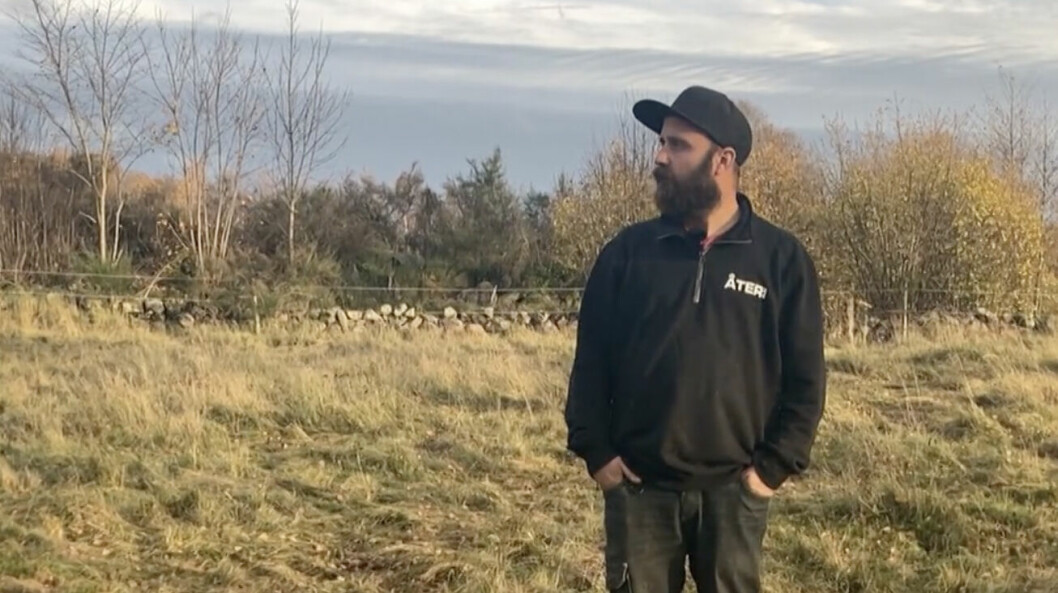 <strong>Erik Hörberg var inne med barnen när en upprörd man knackade på.</strong> Erik Hörberg.