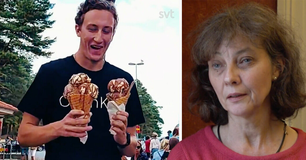 Erik Karlsson och mamma Rosita Karlsson.