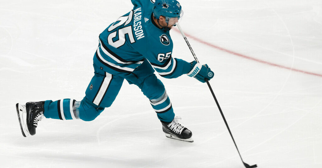 Erik Karlsson fortsätter att leverera poäng. Arkivbild. Ny dubbelpoäng för Karlsson – tangerade rekord
