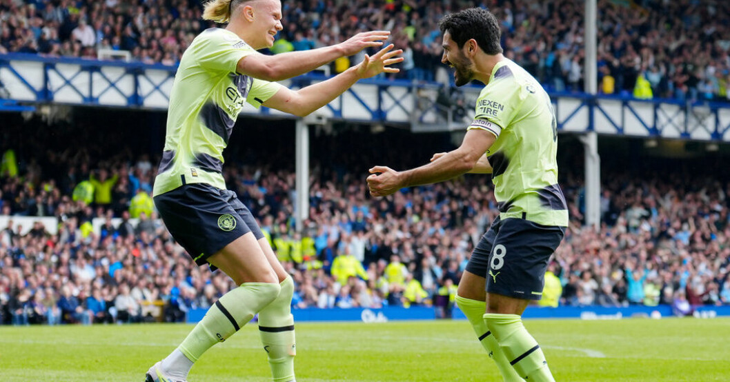 Erling Braut Haaland och Ilkay Gündogan målade när Manchester City slog Everton. Citys guldryck – Gündogan sänkte Everton