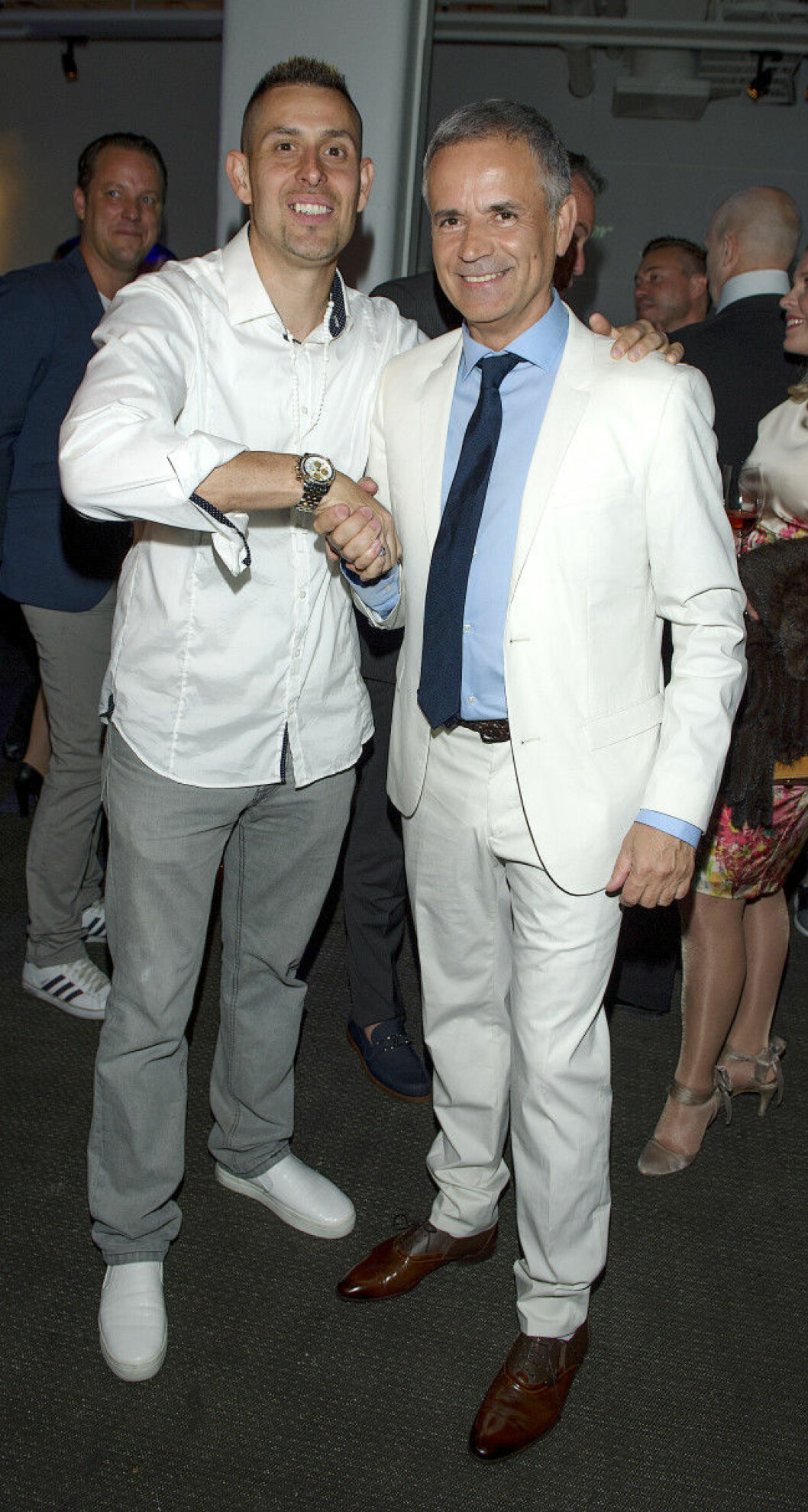 Dogge Doggelito och Panos Papadopoulos Panos Emporio 30 år på Fotografiska, Stockholm 16-05-30 Foto ©Eero Hannukainen EEROBILD AB IBL
