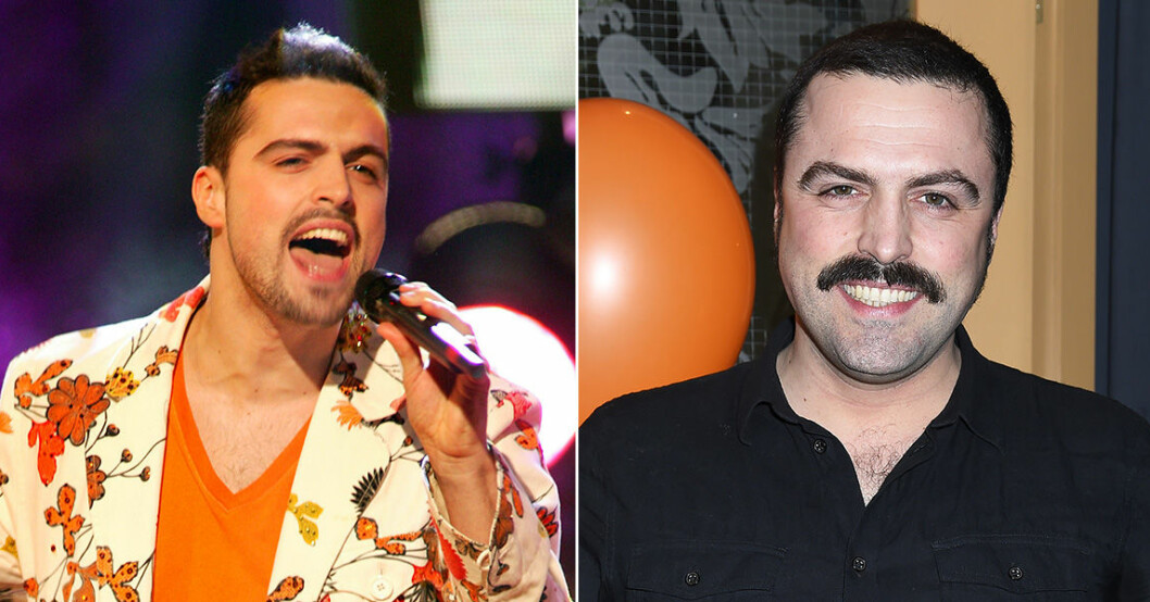 Andrés Esteche i Melodifestivalen 2004 och hur han ser ut i dag. Andrés Esteche.