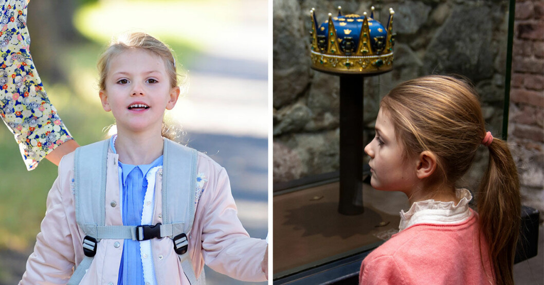 Prinsessan Estelle har börjat drottningskolan.