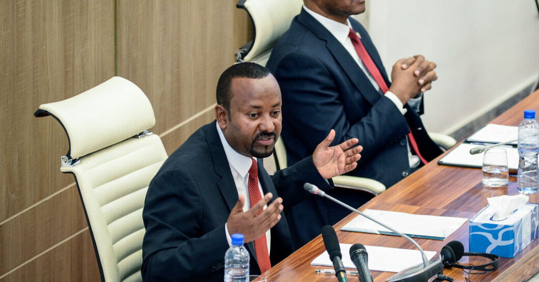 Etiopiens premiärminister Abiy Ahmed. Arkivbild. Etiopisk journalist gripen av säkerhetspolis