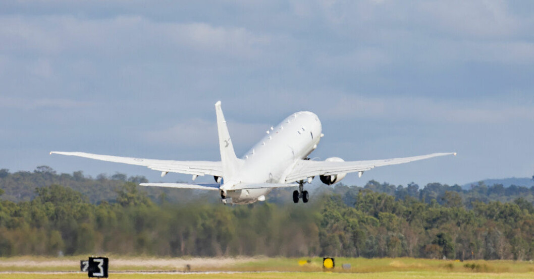 Ett australiskt havsövervakningsflygplan av typen P-8 Poseidon. Arkivbild. Stridspiloter erbjuds stöd efter Kinaincidenter