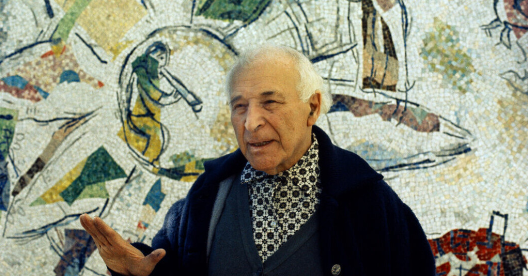 Ett konstverk av Marc Chagall stals från en judisk familj under andra världskriget. Bilden föreställer Marc Chagall 1969. Arkivbild. Chagall-målning som stals av nazister ställs ut