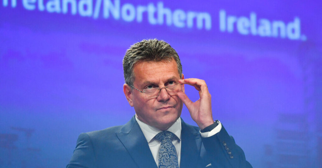 EU:s brexitansvarige kommissionär Maros Sefcovic. Arkivfoto. "Konstruktivt" om brexit-deal