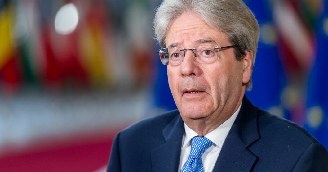 EU:s ekonomikommissionär Paolo Gentiloni efterlyser åtstramning när det gäller statliga elstöd och att bara de mest sårbara ska få hjälp. Arkivbild. EU: Dags att strama åt elstöden