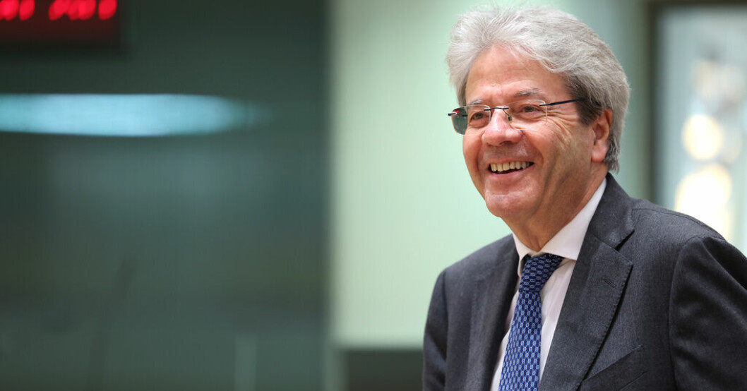 EU:s ekonomikommissionär Paolo Gentiloni. Arkivfoto. Ny EU-plan för enklare tullregler