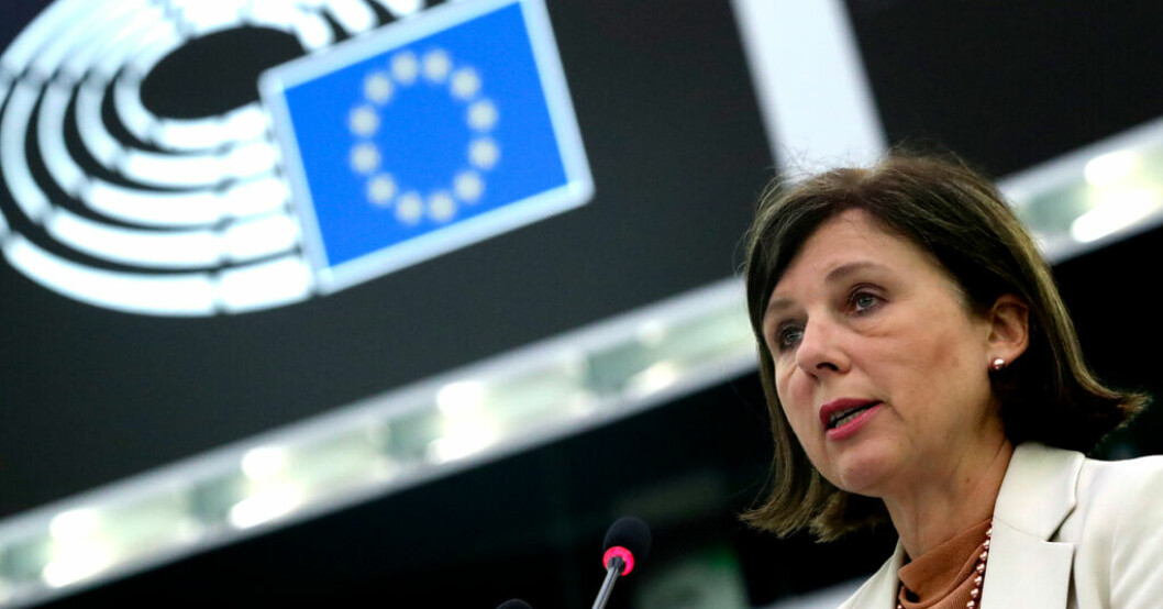 EU:s värderings- och öppenhetskommissionär Vera Jourová. Arkivbild. Så ska EU stoppa korruption: "Dödar demokratin"