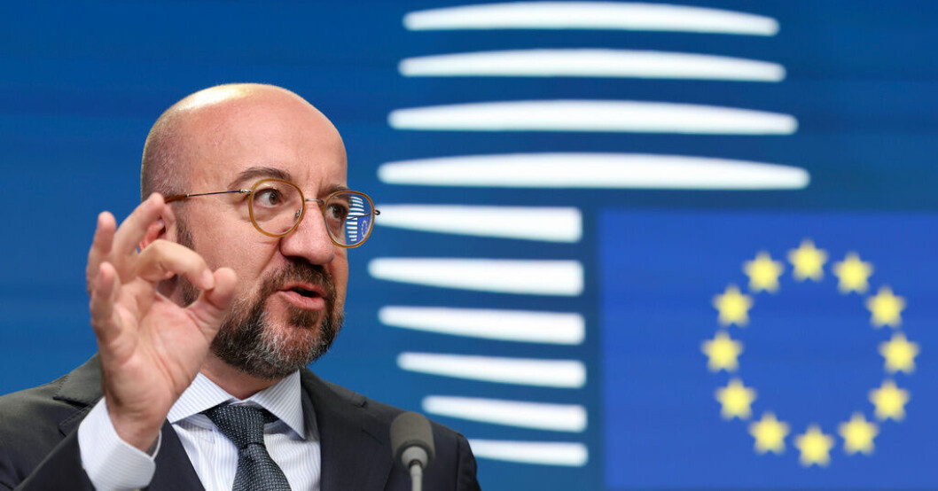 Europeiska rådets ordförande Charles Michel. EU-basen: Ska väcka nytt liv i band med Turkiet