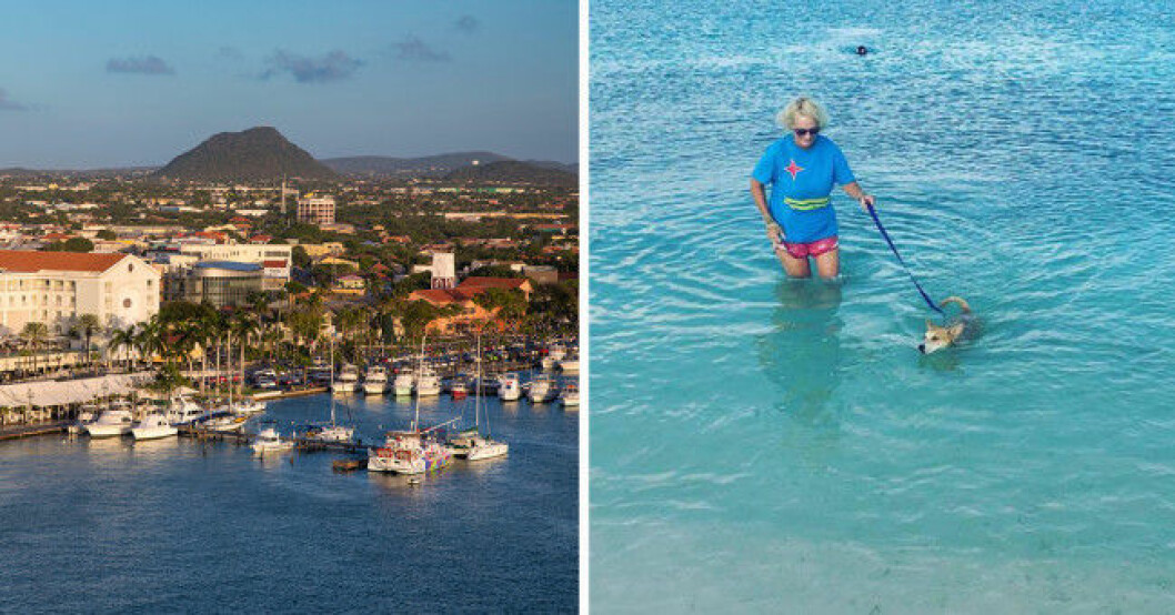 Eva Rusz på sitt älskade Aruba. Eva Rusz i sitt älskade Aruba.