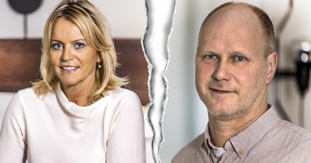 Eva Strand och Per Rydergård blev ihopgifta i SVT – men relationen höll inte. Eva Strand och Per Rydergård från Gift vid första ögonkastet.