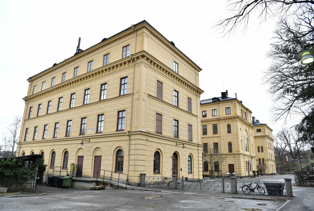 Exteriör på skolan Campus Manilla på Djurgården. Visst är det en pampig byggnad? Exteriör på skolan Campus Manilla på Djurgården. Visst är det en pampig byggnad?